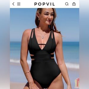 Black cut out suit NWT